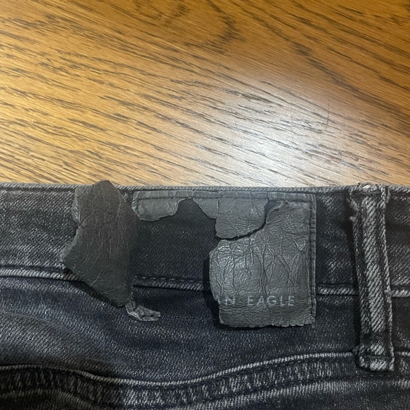 American Eagle Outfitters Black Ripped Skinny Jeans - Picture 5 of 6
